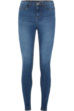 Noisy May Nmcallie Hw Skinny Blue Jeans Fwd Noos Blue