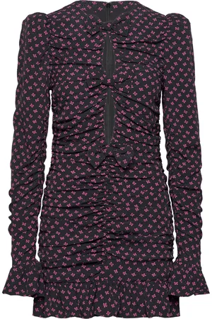 ROTATE Jacquard Mini Dress Navy