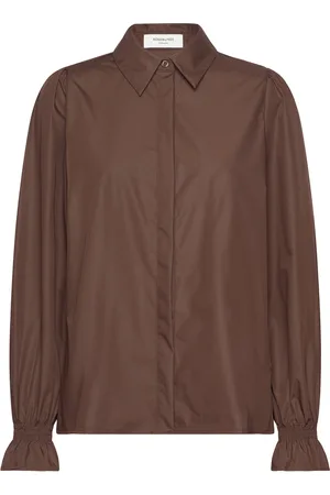 Rosemunde Shirt W/ Smock Detail Brown
