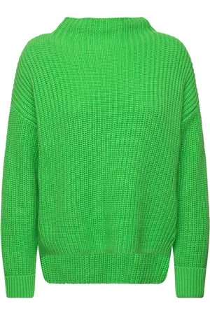 SELECTED Slfselma Ls Knit Pullover Noos Green
