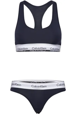 Calvin Klein Unlined Bra Set Navy