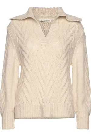 TOM TAILOR Knit Pullover Troyer Beige