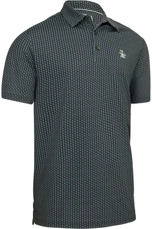 Original Penguin The All-Over Pete Printed Polo Grey