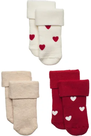Lindex Sock 3P Terry With Soft Cuff Patterned