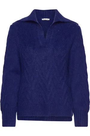 TOM TAILOR Knit Pullover Troyer Blue