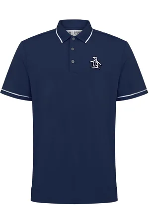 Original Penguin Ss Heritage Piped Polo Navy