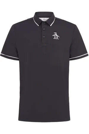 Original Penguin Ss Heritage Piped Polo Black