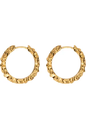 IX Studios Ix Crunchy Edge Earrings Gold