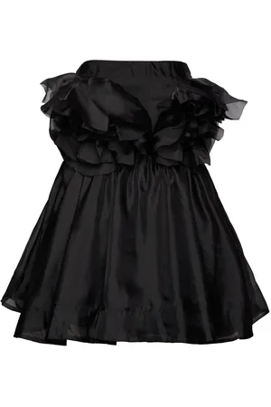 Bardot Fleurette Flower Mini Dress Black