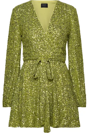 Bardot Sequin Bellissa Dress Green