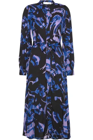 SELECTED Slfcendela Ls Midi Shirt Dress B Black