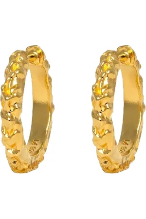 IX Studios Ix Mini Crunchy Edge Earring Gold