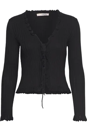 A-View Fabian Tie Cardigan Black