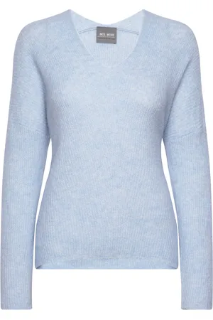 Mos Mosh Thora V-Neck Knit Blue