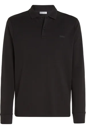Calvin Klein Liquid Touch Slim Ls Polo Black