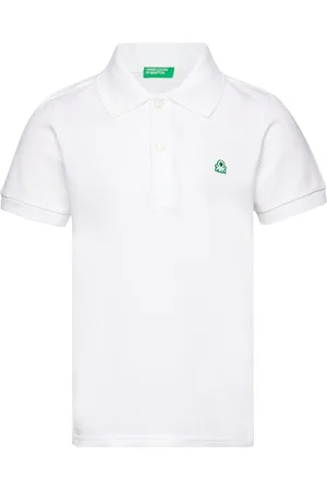 Benetton H/S Polo Shirt White