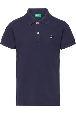 Benetton H/S Polo Shirt Navy