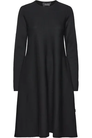 Ella&il Cecilie Long Merino Dress Black