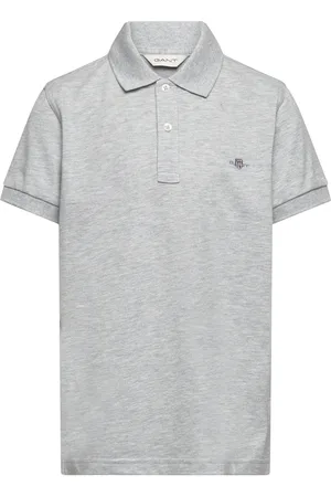GANT Shield Ss Pique Grey