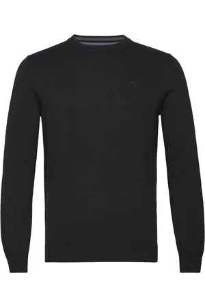 TOM TAILOR Basic Crewneck Knit Black