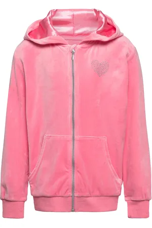 Lindex Hoodjacket Velour Pink