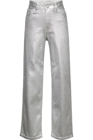 Lindex Trousers Silver Silver