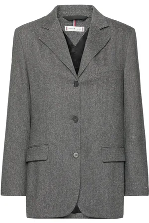 Tommy Hilfiger Relaxed Neppy Wool Sb Blazer Grey