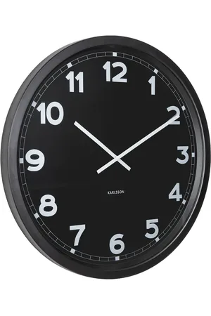 Karlsson Wall Clock New Classic Xl Black Black