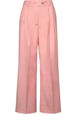 GANT Rel Wide Leg Pant Pink