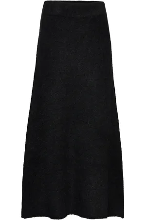 Holzweiler Fure Fluffy Knit Skirt Black