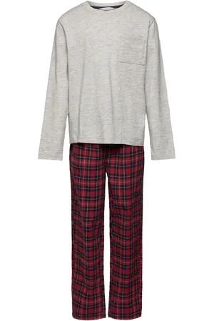 MANGO Two-Pieces Check Long Pyjamas Patterned