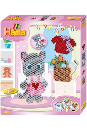 hama Midi Gift Box Dress Up Cat 2500 Pcs. Patterned