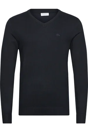 Lindbergh Eco Vero V-Neck Jumper Navy