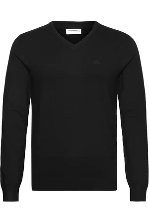 Lindbergh Eco Vero V-Neck Jumper Black
