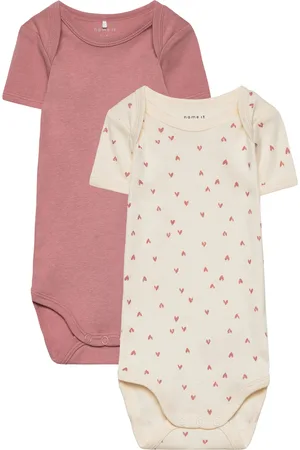 NAME IT Nbfbody 2P Ss Buttercream Hearts Noos Patterned