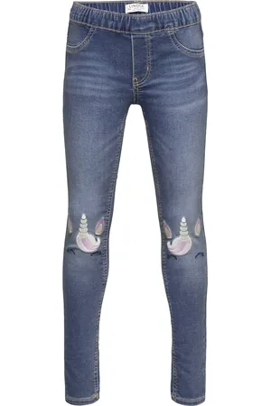 Lindex Trousers Denim Unicorn Blue