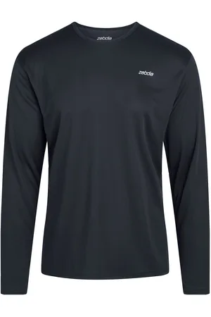 ZEBDIA Men L/S Sports Tee Navy