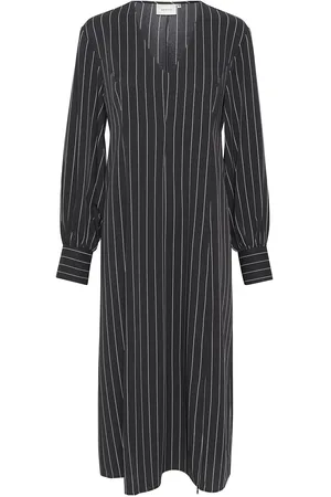 Gestuz Fryla P V-Neck Midi Dress Black
