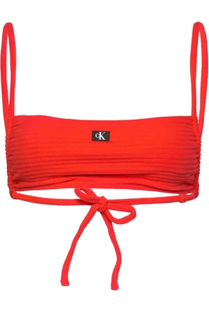 Calvin Klein Square Bralette Red