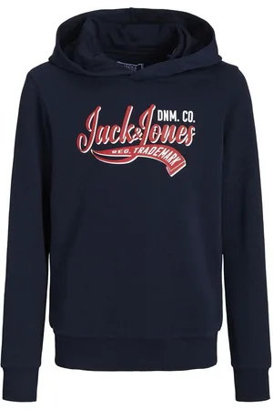 JACK & JONES Jjelogo Sweat Hood 2 Col 23/24 Sn Mni Jack & J S Navy