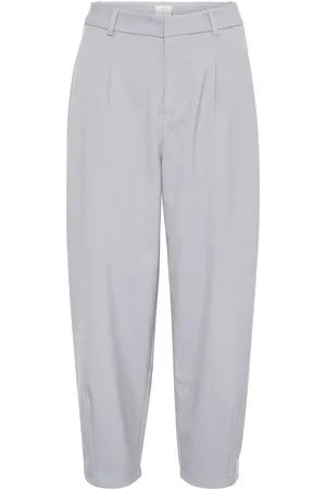 Kaffe Kamerle Pants Cropped Grey
