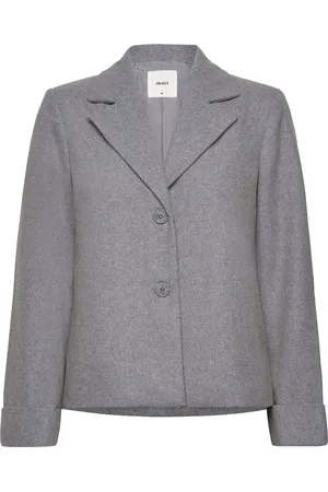 Object Objnicole L/S Wool Jacket Noos Grey