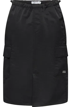 NAME IT Nkfbine Midi Twill Skirt 5299-Xp B Black