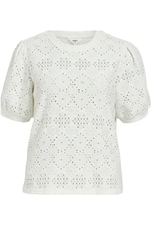 Object Objfeodora S/S Top Noos White