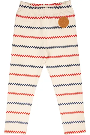 Martinex Square Stripe Leggings Cream