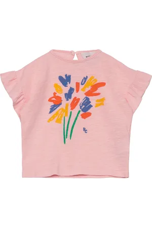 Bobo Choses Baby Fireworks Ruffle T-Shirt Pink
