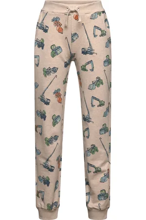 Minymo Pants Sweat Aop Beige