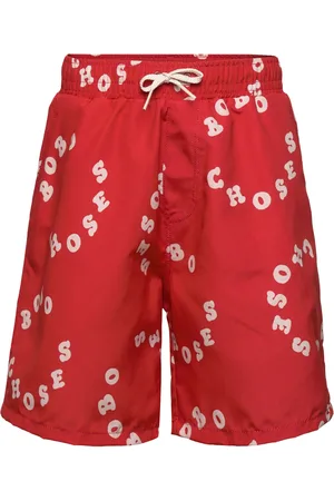 Bobo Choses Circle All Over Swim Bermuda Shorts Red
