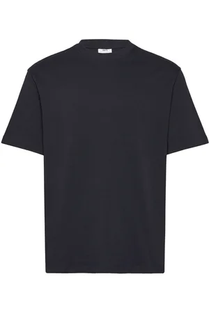 MANGO Basic 100% Cotton Relaxed-Fit T-Shirt Navy