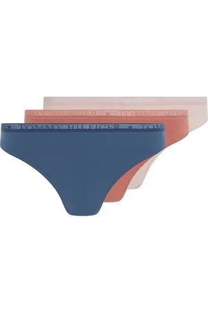 Tommy Hilfiger Lace 3P Thong Blue